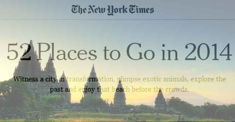 Jogja Masuk “52 Kota Wajib Dikunjungi Di Dunia” versi New York Times