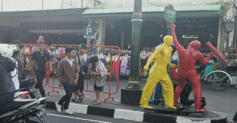 Pagar Portable Dipasang Sepanjang Malioboro Jogja